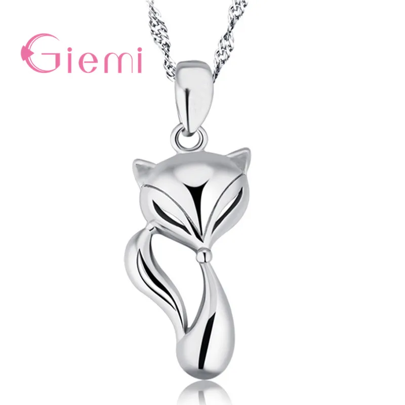 Genuine 925 Sterling Silver Cute Animal Fox Pendant Necklaces For Women Girls Choker Collar Party Daily Jewelry Friendship Gift
Genuine 925 Sterling Silver Cute Animal Fox Pendant Necklaces For Women Girls Choker Collar Party Daily Jewelry Friendship Gift