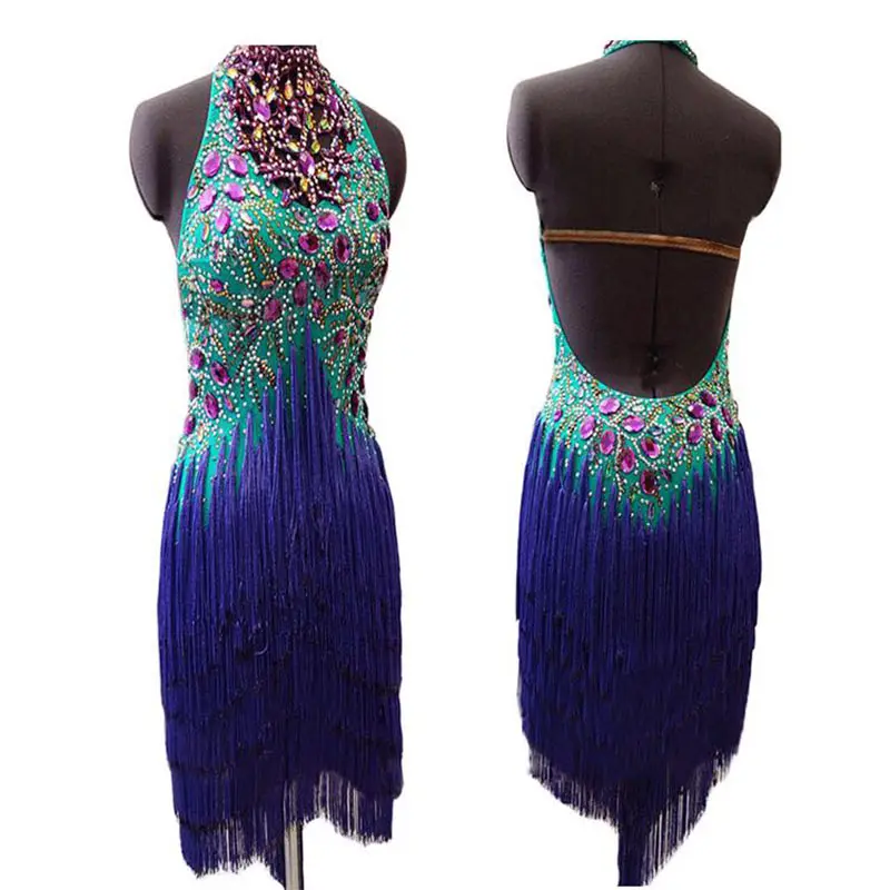 Latin dance dress women Sexy backless Tassels dress for latin dancing strapless Hanging neck Rumba Samba Tango dance dresses
Latin dance dress women Sexy backless Tassels dress for latin dancing strapless Hanging neck Rumba Samba Tango dance dresses