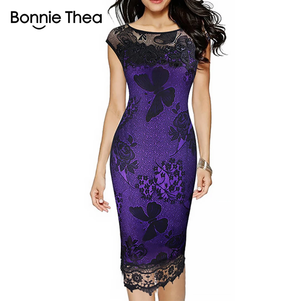 Bonnie Thea women Summer Lace slim sheath Chiffon Dress lady Sexy Office work Elegant pencil Dress Party long Dress
Bonnie Thea women Summer Lace slim sheath Chiffon Dress lady Sexy Office work Elegant pencil Dress Party long Dress