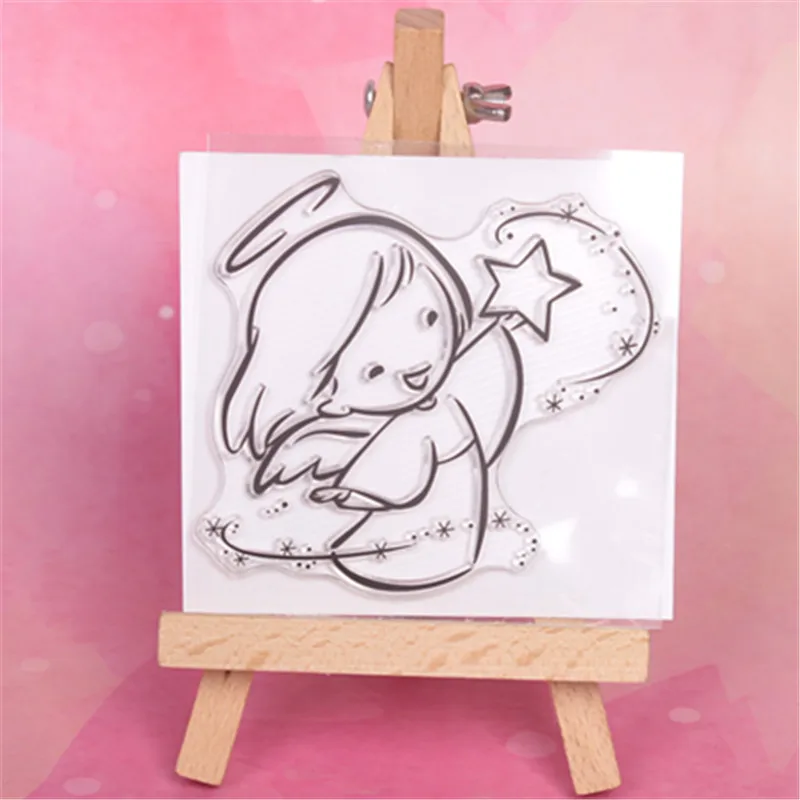 Angel girl Transparent Clear Silicone Stamp/Seal for DIY scrapbooking/photo album Decorative clear stamp 2
Angel girl Transparent Clear Silicone Stamp/Seal for DIY scrapbooking/photo album Decorative clear stamp 2