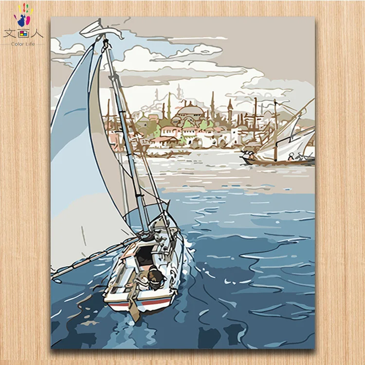 Acrylic oil painting boat pictures paintings by numbers with colors modren simple canvas numbers painting for children painting
Acrylic oil painting boat pictures paintings by numbers with colors modren simple canvas numbers painting for children painting