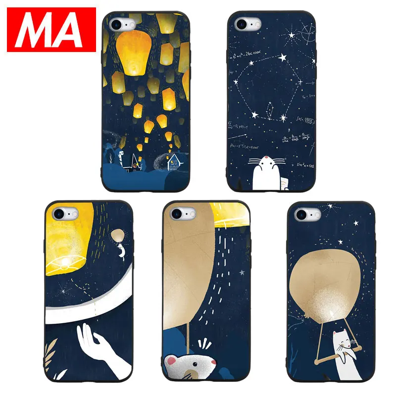 MA милый мультфильм стиль для девочки чехол IPhone 7 8 плюс XS Max XR Чехлы X 6 S 5 SE Мягкий