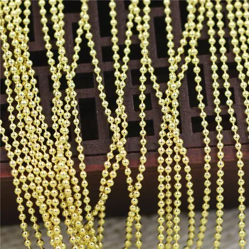 1.5mm Smooth Tiny Round Ball Beads Chain Brass Metal Link Chain Findings DIY for Jewelry Making Necklace Chains Accessories
1.5mm Smooth Tiny Round Ball Beads Chain Brass Metal Link Chain Findings DIY for Jewelry Making Necklace Chains Accessories