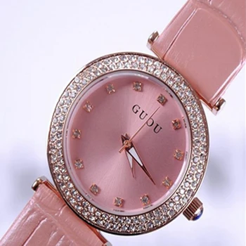 GUOU Relogio Women's Watches Luxury Diamond Waterproof Genuine Leather Ladies Watch Women Watches Clock saat relogio feminino
GUOU Relogio Women's Watches Luxury Diamond Waterproof Genuine Leather Ladies Watch Women Watches Clock saat relogio feminino