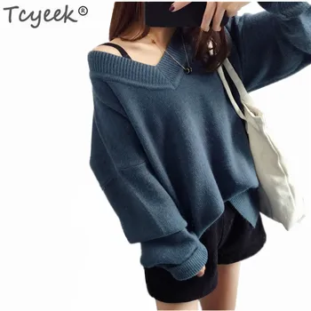 Tcyeek Sweater Women 2019 Autumn Fashion Korean Style Pullover Female V Neck Winter Clothes Plus Size Pullovers Top Femme LWL679
Tcyeek Sweater Women 2019 Autumn Fashion Korean Style Pullover Female V Neck Winter Clothes Plus Size Pullovers Top Femme LWL679