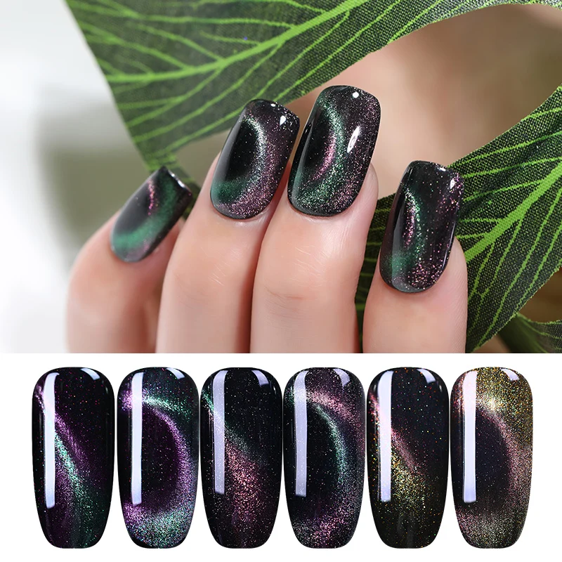 UR SUGAR 7.5ml Holographic Chameleon Magnetic Cat Eye Nail Gel Polish Soak Off UV Gel Black Base Needed
UR SUGAR 7.5ml Holographic Chameleon Magnetic Cat Eye Nail Gel Polish Soak Off UV Gel Black Base Needed