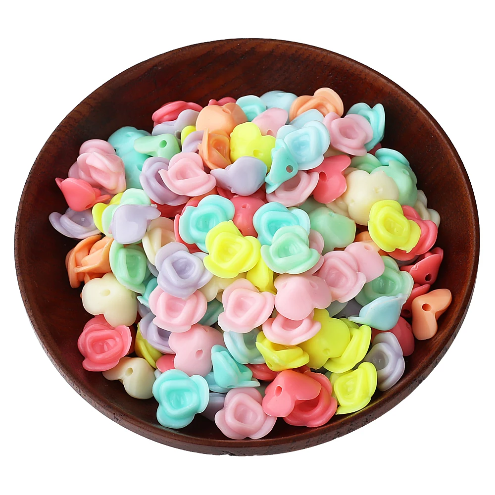 QIYIGE 50Pcs 14*6.5mm Acrylic Beads Charms Colorful Rose Flower Spacer Beads Beading Mixed Colored Beads For Jewelry Making
QIYIGE 50Pcs 14*6.5mm Acrylic Beads Charms Colorful Rose Flower Spacer Beads Beading Mixed Colored Beads For Jewelry Making