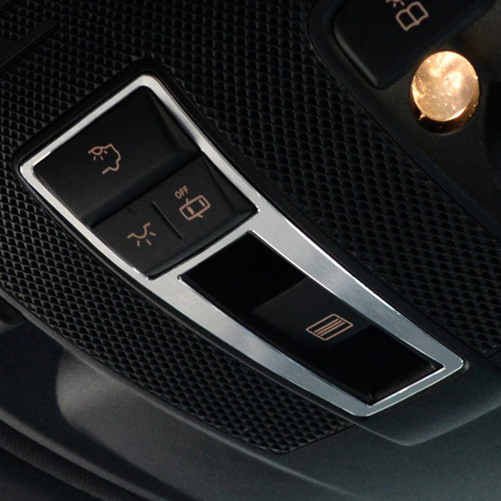 Aluminum-Alloy-Interior-Reading-Light-Cover-Trim-Stickers-For-Mercedes-Benz-CLA-GLA-A-B-Class (5)
