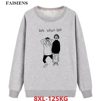 FAISIENS Men Sweatshirts Hipster Character Letter 7XL 8XL Large Size Big O-Neck Pull Over Coat Cotton Autumn Homme Sweatshirts 
FAISIENS Men Sweatshirts Hipster Character Letter 7XL 8XL Large Size Big O-Neck Pull Over Coat Cotton Autumn Homme Sweatshirts