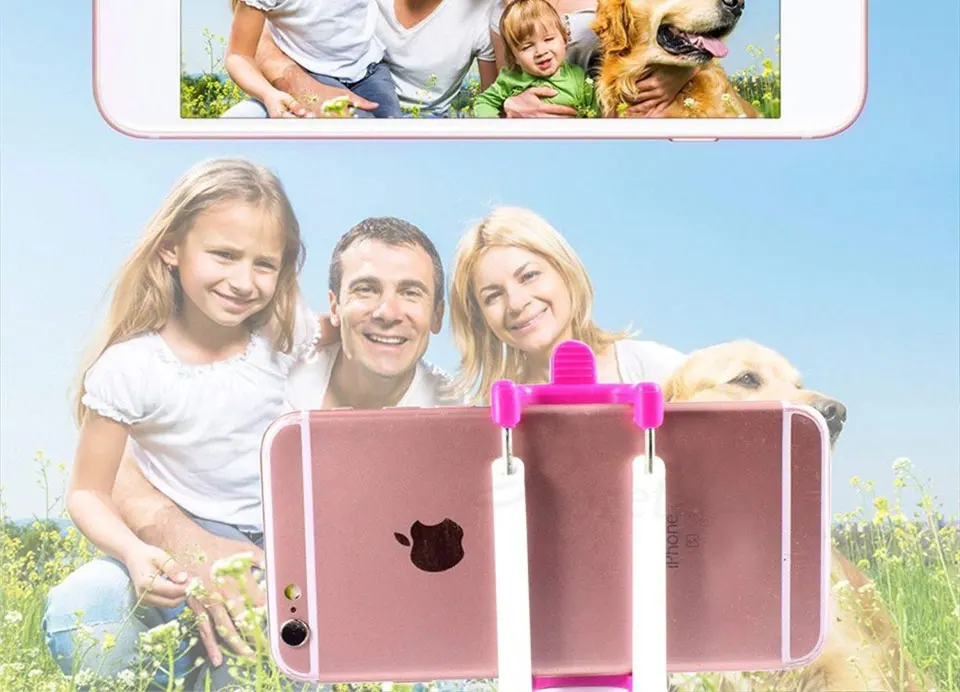 Roreta Handheld Bluetooth Selfie Stick Wireless Extendable Monopod Shutter Remote Foldable Mini Tripod For iPhone 8 X 7 6s Plus