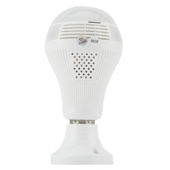 960P HD Bulb FishEye IP Camera Mini Camera 360° Panoramic WIFI Wireless Lamp Camera
960P HD Bulb FishEye IP Camera Mini Camera 360° Panoramic WIFI Wireless Lamp Camera