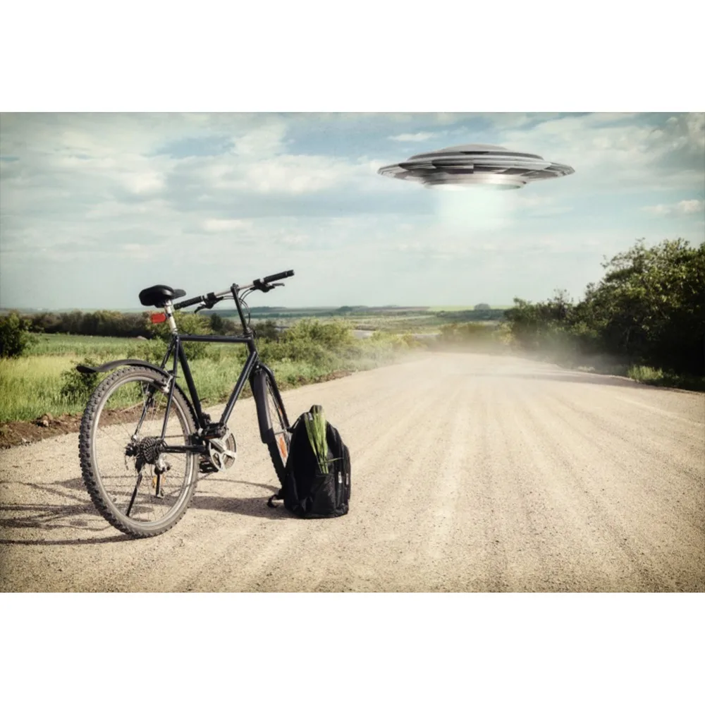 Laeacco Bicycle Road UFO Plain Travel Sky Cloud Baby Portrait Photographic Backgrounds Photography Backdrop For Photo Studio
Laeacco Bicycle Road UFO Plain Travel Sky Cloud Baby Portrait Photographic Backgrounds Photography Backdrop For Photo Studio