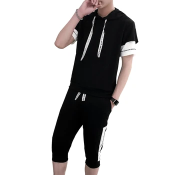 2 Piece Set Short Sleeve Hip Hop Highstreet Sportwear Suit 2019 Autumn Fashion Mens Tracksuit Men Gym Straight Male Dress
2 Piece Set Short Sleeve Hip Hop Highstreet Sportwear Suit 2019 Autumn Fashion Mens Tracksuit Men Gym Straight Male Dress