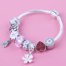 Ranqin Sakura Peach Pendant Sakura Beads High Quality Gift DIY New Hot European Fashion Charm For Women Bracelet Jewelry 
Ranqin Sakura Peach Pendant Sakura Beads High Quality Gift DIY New Hot European Fashion Charm For Women Bracelet Jewelry