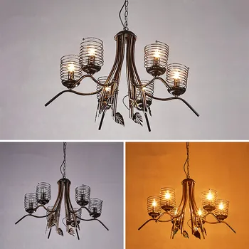 DOXA Iron 6 Heads LED Luminaire Industrial Hanging Lamp Loft Style Retro Vintage Pendant Lights Home Lighting Fixtures Lampen
DOXA Iron 6 Heads LED Luminaire Industrial Hanging Lamp Loft Style Retro Vintage Pendant Lights Home Lighting Fixtures Lampen