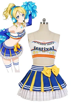 LoveLive! Love Live Eli Ayase Cheerleaders Matrix Halloween Anime Cosplay Costumes For Women Girls Dresses Full Set
LoveLive! Love Live Eli Ayase Cheerleaders Matrix Halloween Anime Cosplay Costumes For Women Girls Dresses Full Set