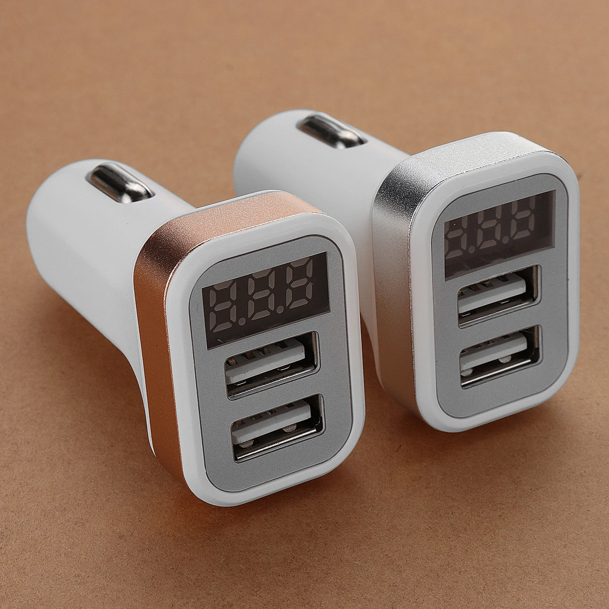 

5V 2.1A Dual USB Car Charger Adapter Fast Charging with LED Display Screen For Automobile universal USB Charger