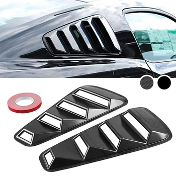 1 Pair Black Side Window Louver Scoop Cover Vent Fits For Ford Mustang 2005-2014 Creative Louver Cover Car Accessories 
1 Pair Black Side Window Louver Scoop Cover Vent Fits For Ford Mustang 2005-2014 Creative Louver Cover Car Accessories