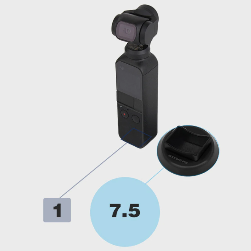 Portable Desktop Stand Gimbal Holder Camera Stable Bottom Non Slip Safe Support Base Plastic Accessories For DJI OSMO Pocket 
Portable Desktop Stand Gimbal Holder Camera Stable Bottom Non Slip Safe Support Base Plastic Accessories For DJI OSMO Pocket