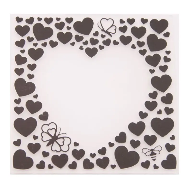 Plastic Embossing Folder Template DIY Scrapbook Photo Album Card Making Decoration Crafts Heart
Plastic Embossing Folder Template DIY Scrapbook Photo Album Card Making Decoration Crafts Heart