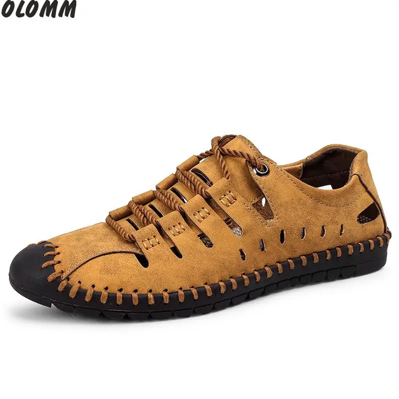 spring and summer new first layer leather men's shoes non-slip breathable casual shoes lazy peas shoes large size hollow shoe
spring and summer new first layer leather men's shoes non-slip breathable casual shoes lazy peas shoes large size hollow shoe