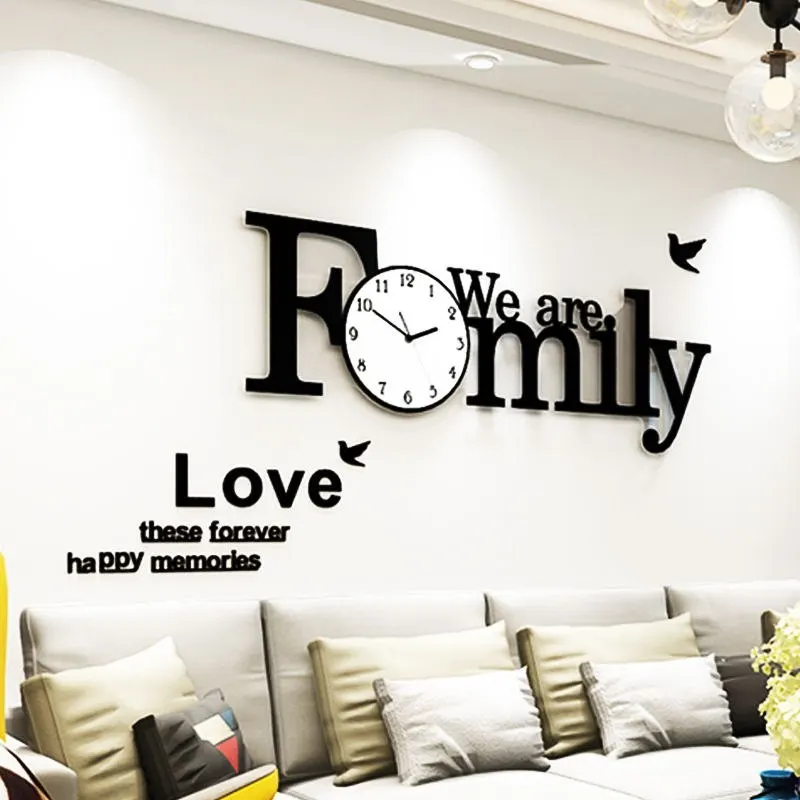 Home Decor Family Wall Clock Modern Design Silent Wall Watch Living Room Bedroom Large Digital Clock Wall Acrylic Wall Clocks
Home Decor Family Wall Clock Modern Design Silent Wall Watch Living Room Bedroom Large Digital Clock Wall Acrylic Wall Clocks