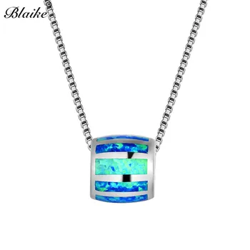 Blaike Mystical Fire Cylinder Pendants For Women Men 925 Sterling Silver Round Blue White Fire Opal Necklace Female Wedding
Blaike Mystical Fire Cylinder Pendants For Women Men 925 Sterling Silver Round Blue White Fire Opal Necklace Female Wedding