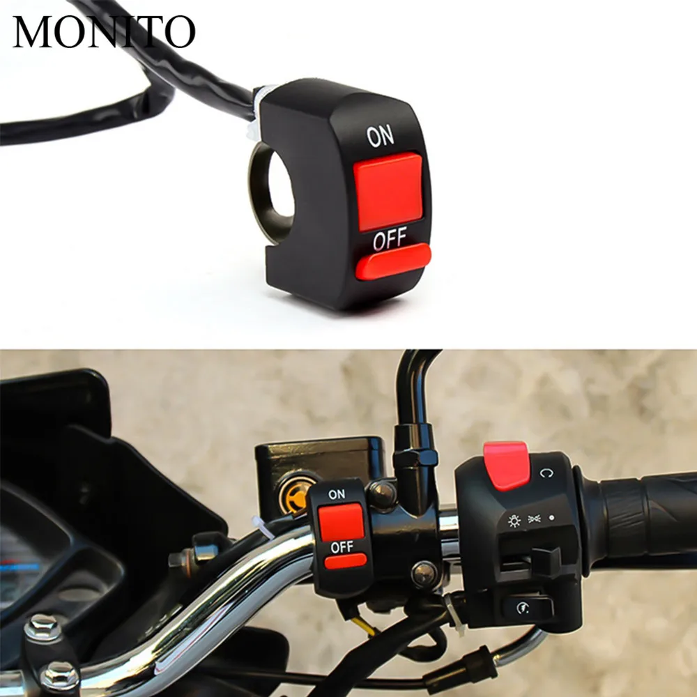 

Motorcycle Button Connector Switch light LED Switch Connector Push For YAMAHA WR450F WR250R WR250X WR450 SEROW 225 250