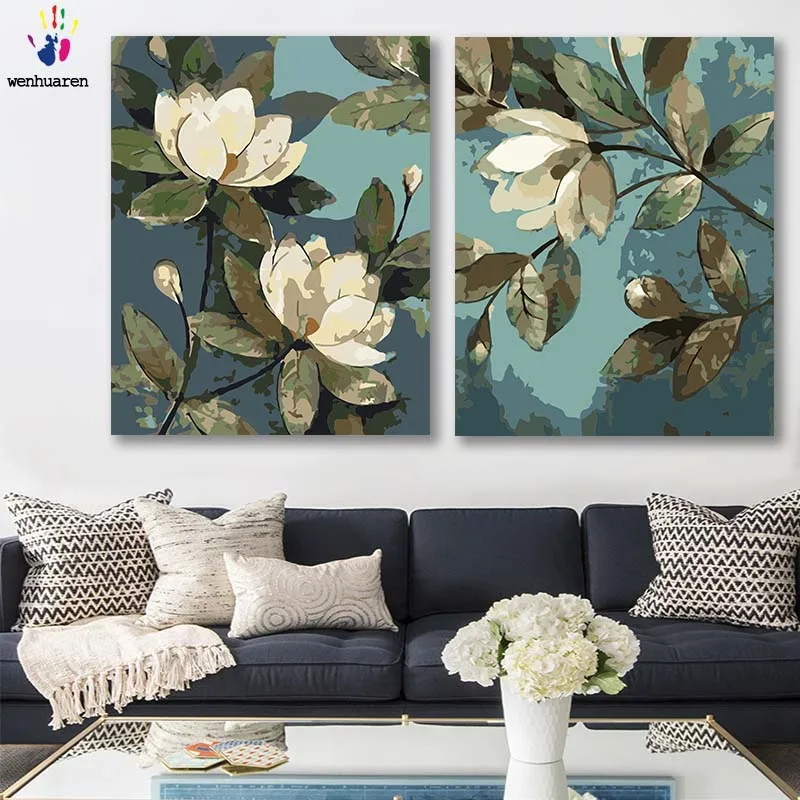 DIY colorings pictures by numbers with colors Silk flower picture drawing painting by numbers framed Home decor Two pieces
DIY colorings pictures by numbers with colors Silk flower picture drawing painting by numbers framed Home decor Two pieces