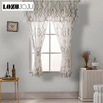 LOZUJOJU 3 beds short curtains sets plaid tulle drops for kitchen windows small size windows fabric blue brown roman curtain
LOZUJOJU 3 beds short curtains sets plaid tulle drops for kitchen windows small size windows fabric blue brown roman curtain