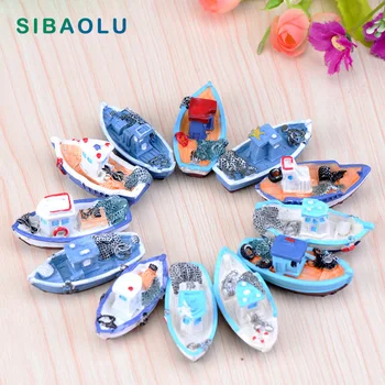 Seaside Yacht Fishing boat Miniature Figurine Decoration fairy garden Aquarium fish tank kids toy figures resin craft TNB132
Seaside Yacht Fishing boat Miniature Figurine Decoration fairy garden Aquarium fish tank kids toy figures resin craft TNB132