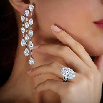 missvikki Super Luxury Waterdrop Pendant Earrings for Women Bridal Wedding Jewelry Fashion Accessories Cubic Zirconia
missvikki Super Luxury Waterdrop Pendant Earrings for Women Bridal Wedding Jewelry Fashion Accessories Cubic Zirconia