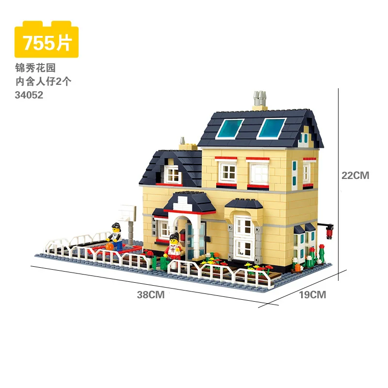 Wange 34052 Villa Series 3D Doll House constructor Model Kits 755Pcs building block sets Educational toys Compatible with
Wange 34052 Villa Series 3D Doll House constructor Model Kits 755Pcs building block sets Educational toys Compatible with