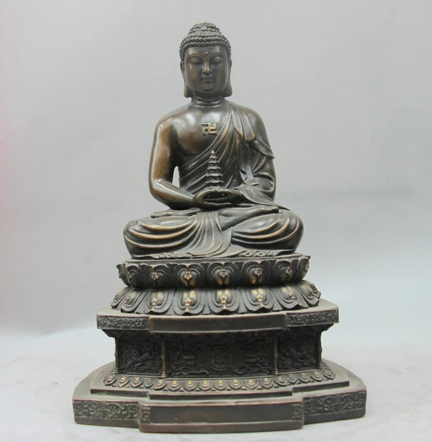 150401 S1137 Tibet Buddhism Fane Bronze Copper Rulai Tathagata Amitabha Buddha Pagoda Statue
150401 S1137 Tibet Buddhism Fane Bronze Copper Rulai Tathagata Amitabha Buddha Pagoda Statue