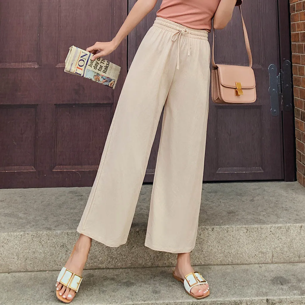 Women Trousers Cotton Linen Blend Long Pants Casual Wide Leg Beach Loose Trousers Streetwear Pantalon Femme Pantalones Mujer
Women Trousers Cotton Linen Blend Long Pants Casual Wide Leg Beach Loose Trousers Streetwear Pantalon Femme Pantalones Mujer