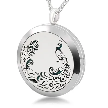 Charm Peacock 316L Stainless Steel Aromatherapy Pendant Essential Oil Diffuser Necklace Perfume Locket Jewelry
Charm Peacock 316L Stainless Steel Aromatherapy Pendant Essential Oil Diffuser Necklace Perfume Locket Jewelry