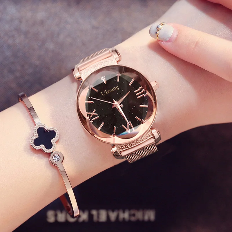 Ulzzang Brand Fashion Women Watches Starry Sky Rose Gold Lady Watch Elegant Casual Luxury Female Wristwatch Magnet Buckle Clock
Ulzzang Brand Fashion Women Watches Starry Sky Rose Gold Lady Watch Elegant Casual Luxury Female Wristwatch Magnet Buckle Clock