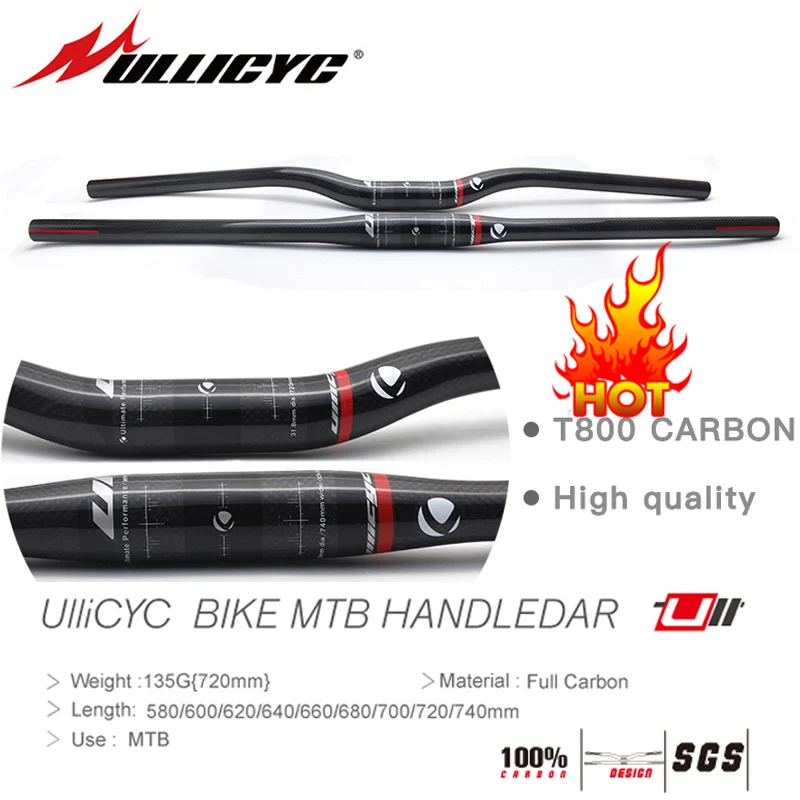 ULLICYC 2019 Newest Mountain Bike Full Carbon fibre Handlebar (Flat/Rise)31.8*580/600/620/640/660/680/700/720/740mm free ship
ULLICYC 2019 Newest Mountain Bike Full Carbon fibre Handlebar (Flat/Rise)31.8*580/600/620/640/660/680/700/720/740mm free ship