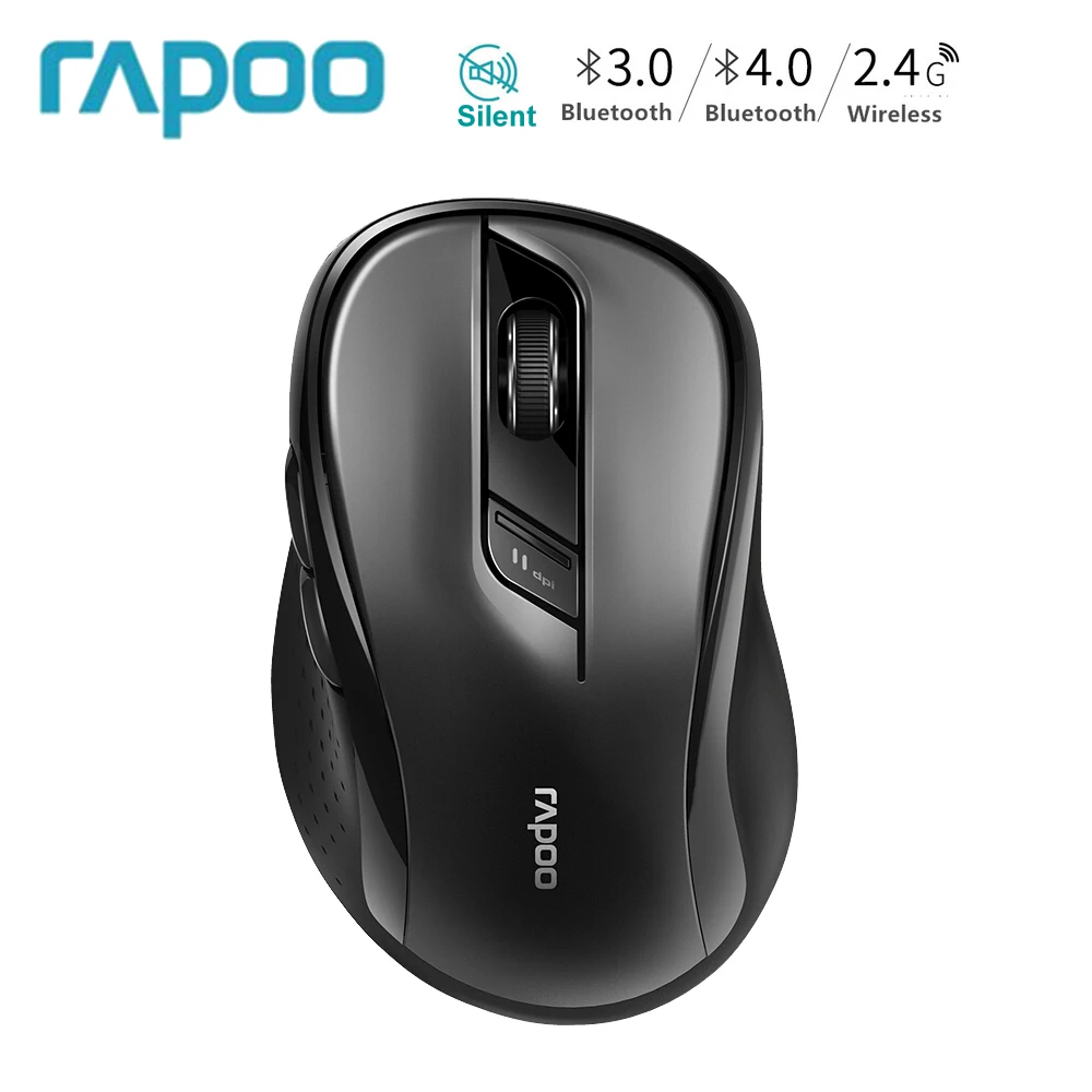 Original Rapoo M500 Silent Multi-mode Wireless Mouse Switch Between Bluetooth & 2.4G Connect 3 Devices 1600DPI Mice for Computer
Original Rapoo M500 Silent Multi-mode Wireless Mouse Switch Between Bluetooth & 2.4G Connect 3 Devices 1600DPI Mice for Computer