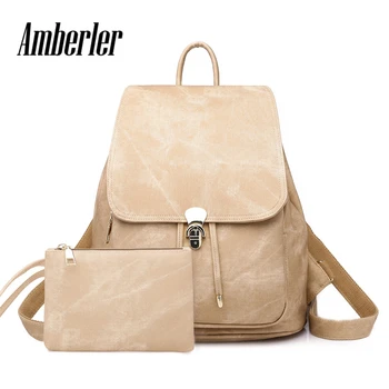Amberler PU Leather Backpack Women Schoolbags High Quality Ladies Travel Laptop Backpacks Chirldren School Bags For Teenage Girl
Amberler PU Leather Backpack Women Schoolbags High Quality Ladies Travel Laptop Backpacks Chirldren School Bags For Teenage Girl
