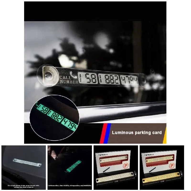 100 Pcs/Set Temporary Parking Card Luminous Car Phone Number Plate With Sucker Auto Accessories NR-shipping
100 Pcs/Set Temporary Parking Card Luminous Car Phone Number Plate With Sucker Auto Accessories NR-shipping