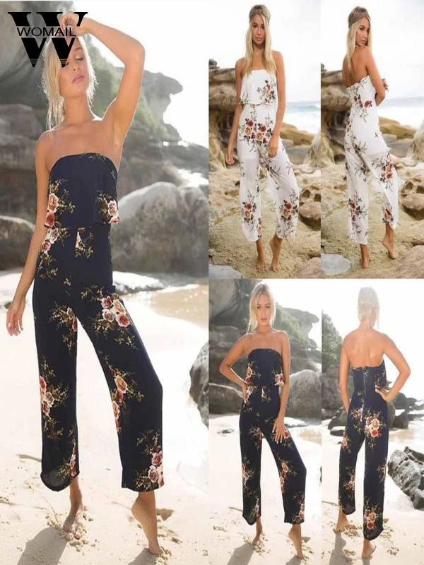 Womail bodysuit Women Summer Casual Off Shoulder Floral Print Sleeveless Jumpsuit Loose Playsuit Jumpsuit 2019 dropship M1
Womail bodysuit Women Summer Casual Off Shoulder Floral Print Sleeveless Jumpsuit Loose Playsuit Jumpsuit 2019 dropship M1
