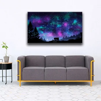 Modern Printed Wall Art Canvas Pictures 1 Piece Fantasy Forest Tree Magic Starry Sky Painting Home Decor Landscape Poster Framed
Modern Printed Wall Art Canvas Pictures 1 Piece Fantasy Forest Tree Magic Starry Sky Painting Home Decor Landscape Poster Framed