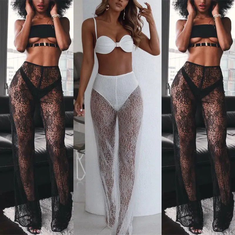 Women Beach Mesh Sheer Bikini Swimwear Bathing Suit Lace Pants Trousers Summer Costume Two Color Three Size
Women Beach Mesh Sheer Bikini Swimwear Bathing Suit Lace Pants Trousers Summer Costume Two Color Three Size