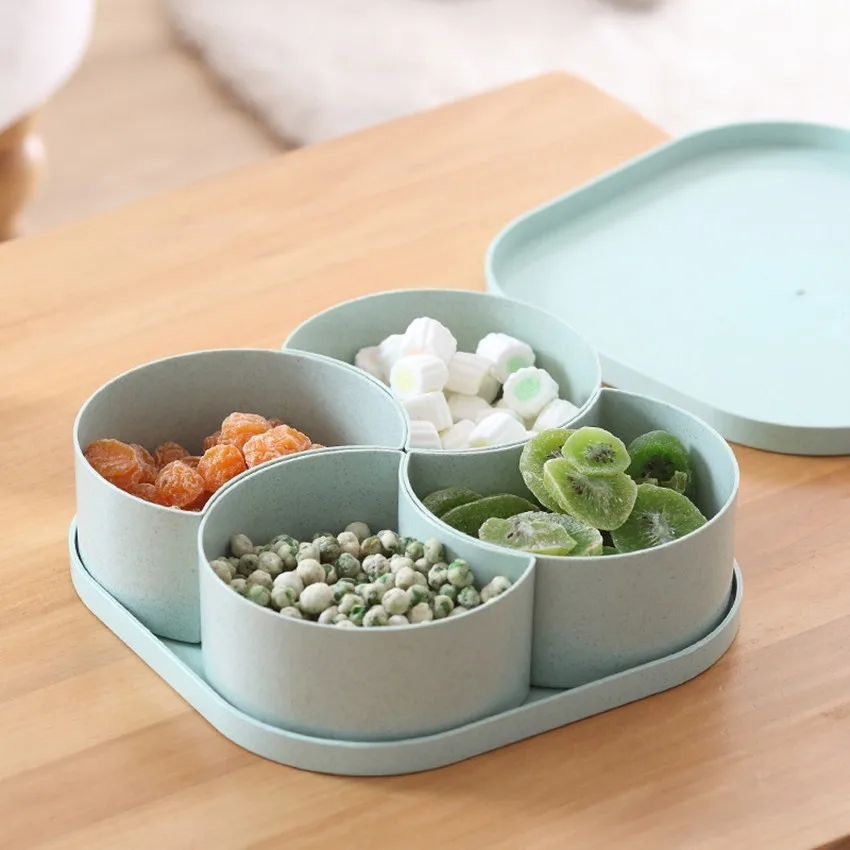 Creative Multifunctional Household Storage Box Wheat Straw Dried Fruit Plate Compartment With Cover Snack Candy Fruit Box
Creative Multifunctional Household Storage Box Wheat Straw Dried Fruit Plate Compartment With Cover Snack Candy Fruit Box