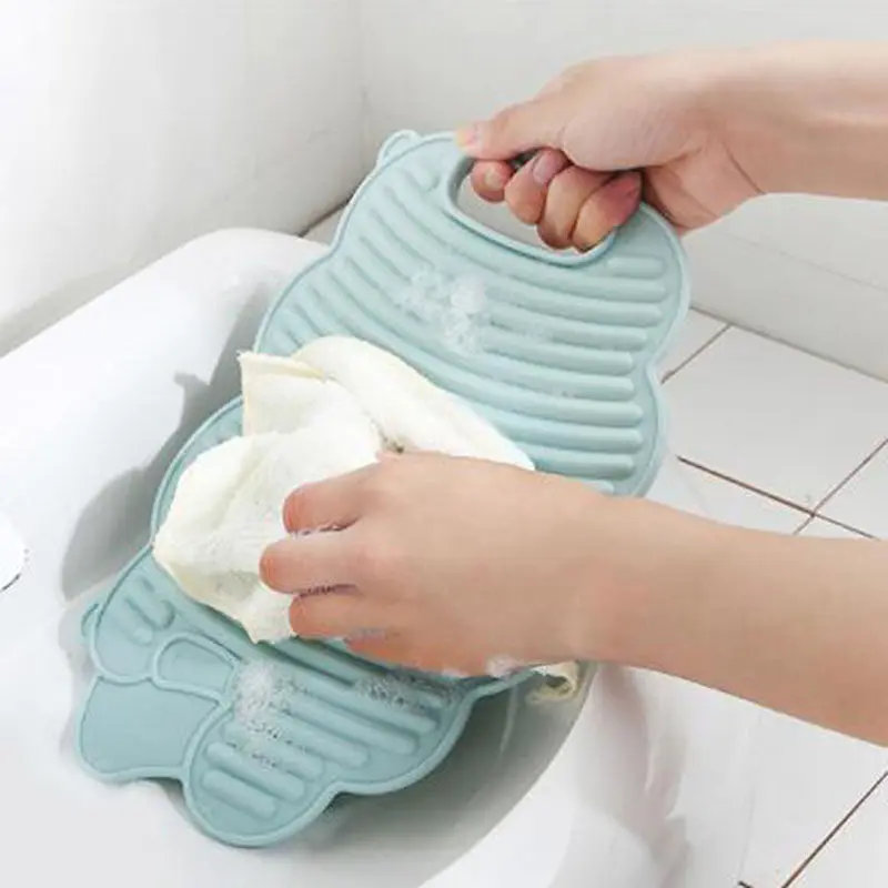Hot Sell 1pc Mini Lamb Washing Machine Home Scrubbing Board Creative Children's Plastic Laundry Washboard | Дом и сад