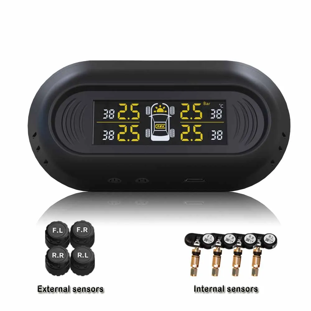 Car Type Tire Pressure TPMS LCD Display Receiver Internal External Sensor Alarm Monitor System Solar Automatic Charging Auto
Car Type Tire Pressure TPMS LCD Display Receiver Internal External Sensor Alarm Monitor System Solar Automatic Charging Auto