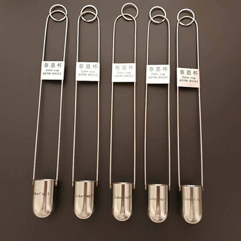 Zahn Cup Viscosity Cup Tester Viscometer Flow Cup Stainless Steel zahn cup1# 2# 3# 4#5#
Zahn Cup Viscosity Cup Tester Viscometer Flow Cup Stainless Steel zahn cup1# 2# 3# 4#5#