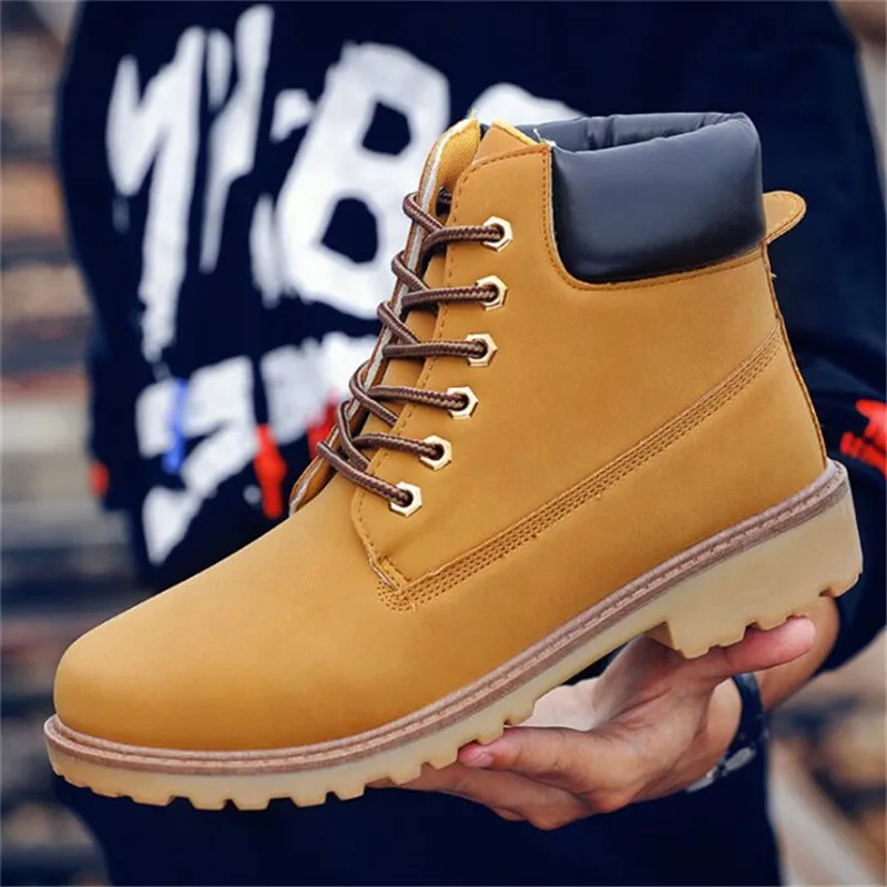 Winter Men Boots PU Outdoor Snow Ankle Boots Male Lace Up Anti-slip Booties British Martin Shoes Plus Size 46 Zapatos De Hombre
Winter Men Boots PU Outdoor Snow Ankle Boots Male Lace Up Anti-slip Booties British Martin Shoes Plus Size 46 Zapatos De Hombre