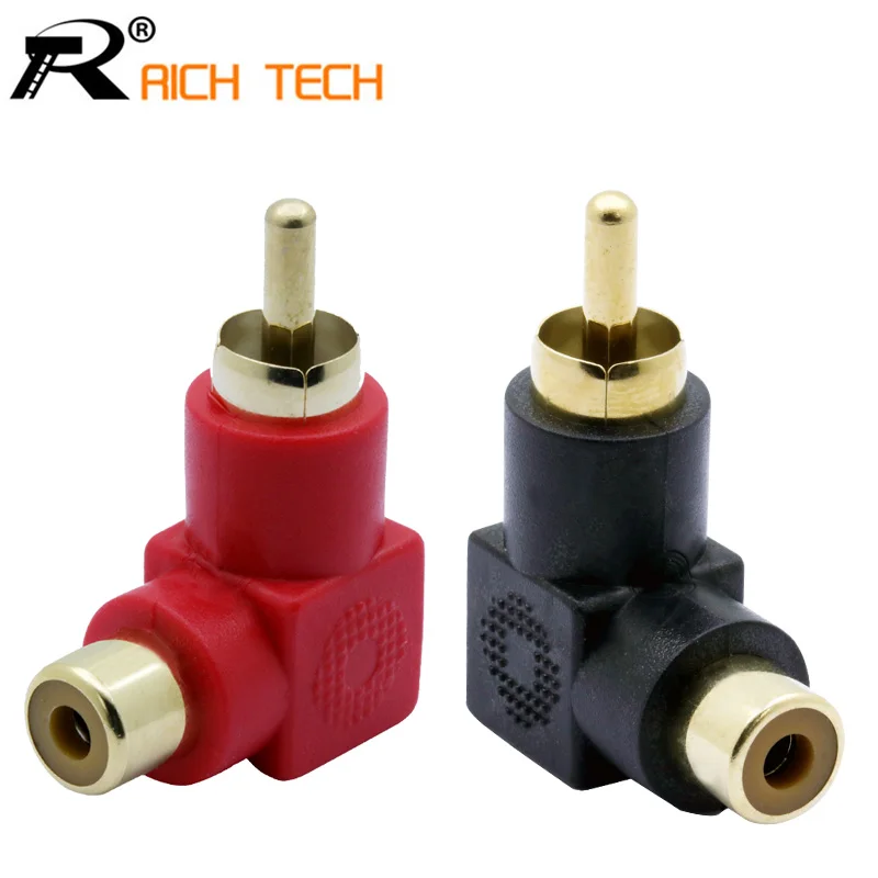 10pcs/lot Black+Red Industrial 90 Degree RCA Right Angle Connector Plug Adapters Male To Female M/F Elbow Adapter Audio
10pcs/lot Black+Red Industrial 90 Degree RCA Right Angle Connector Plug Adapters Male To Female M/F Elbow Adapter Audio